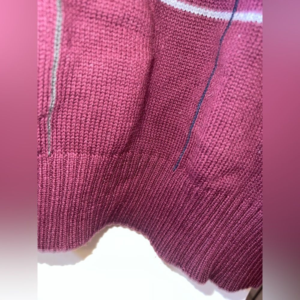 Croft & Barrow Men's Burgundy Crewneck Sweater - Picture 6 of 8